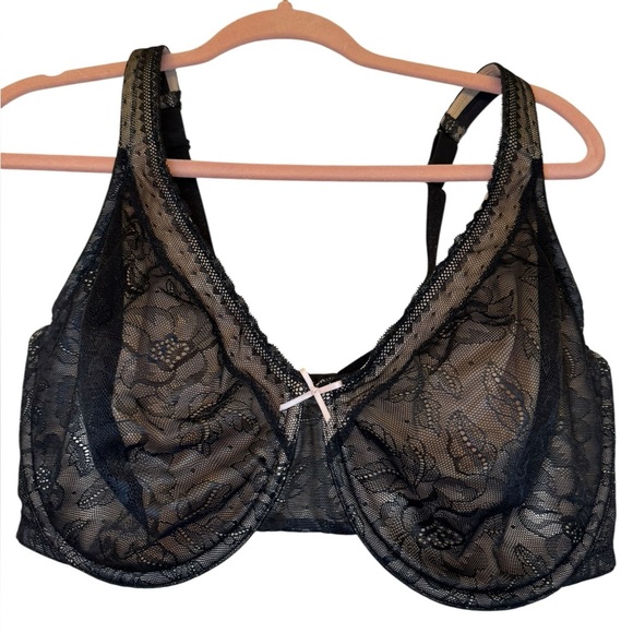 Cacique Modern Lace Covered Unlined Bra - Picture 4 of 9